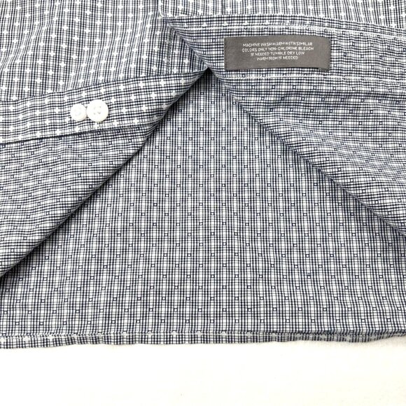 Daniel Cremieux Signature Collection Mens Checkered Short Sleeve Shirt Large - Picture 6 of 10